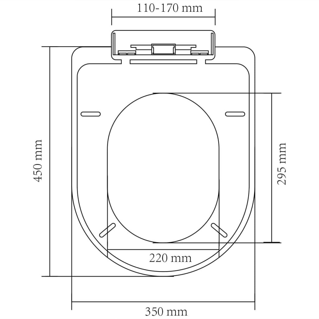 Abattant WC carré blanc à fermeture douce à dégagement rapide : :  Bricolage