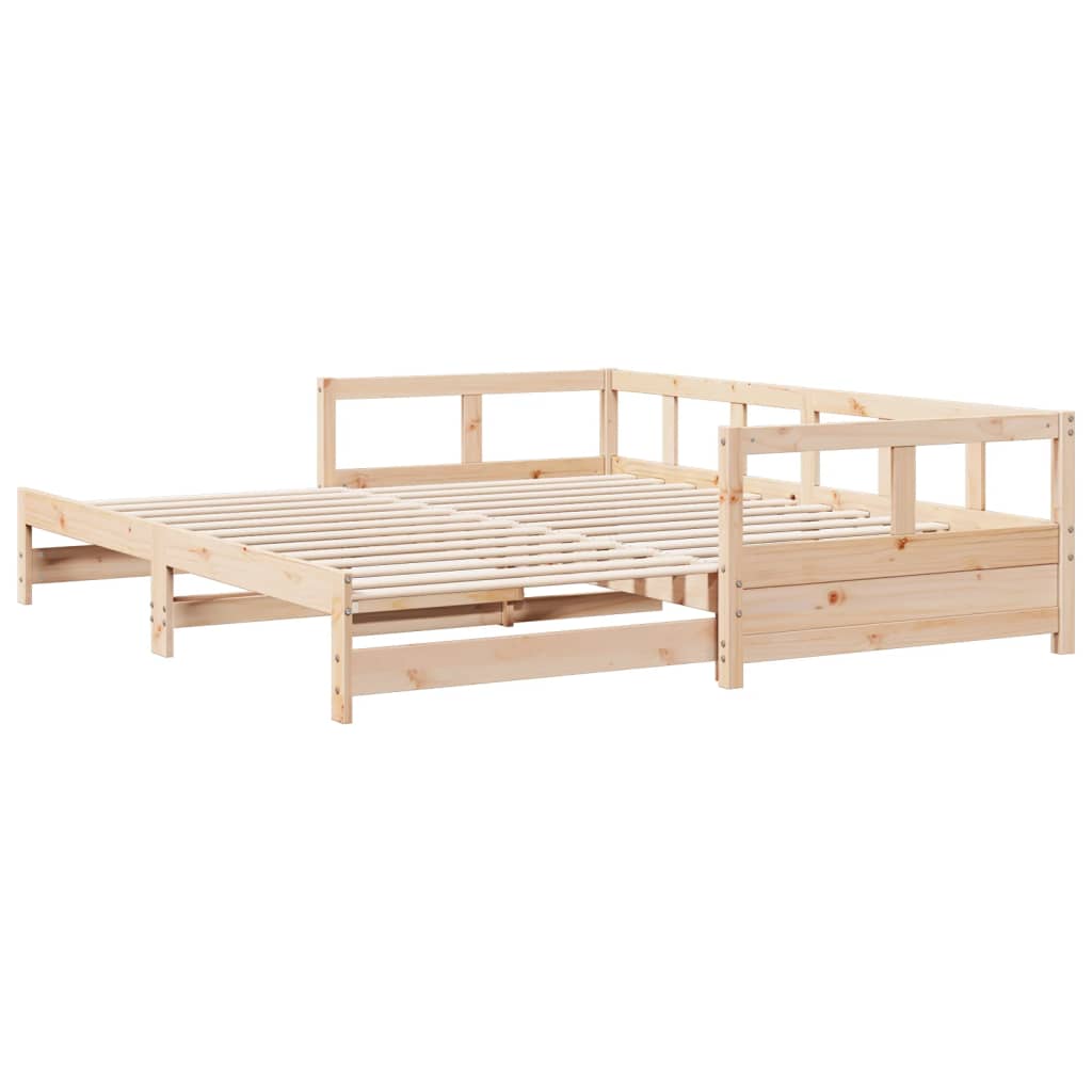 vidaXL Lit de jour sans matelas 80x200 cm bois de pin massif