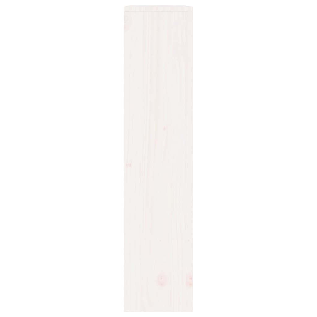 vidaXL Cache-radiateur Blanc 79,5x19x84 cm Bois massif de pin