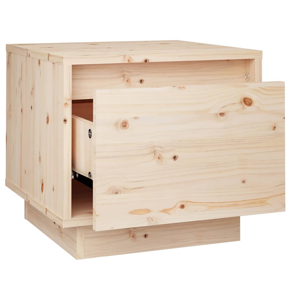 vidaXL Tables de chevet 2 pcs 35x34x32 cm Bois de pin solide