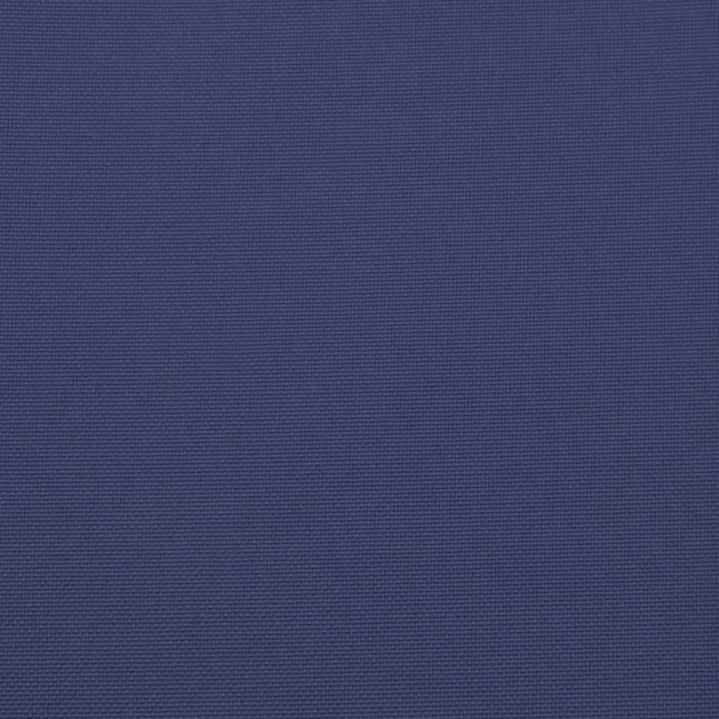 vidaXL Coussin de palette bleu marine 80x80x12 cm tissu