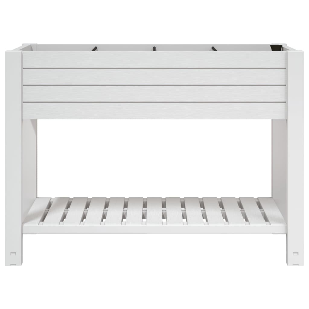 vidaXL Lit surélevé de jardin blanc 110x45x79 cm polypropylène