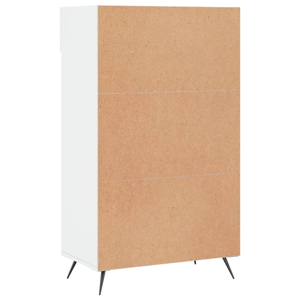 vidaXL Armoire à chaussure Blanc brillant 60x35x105 cm Bois ingénierie