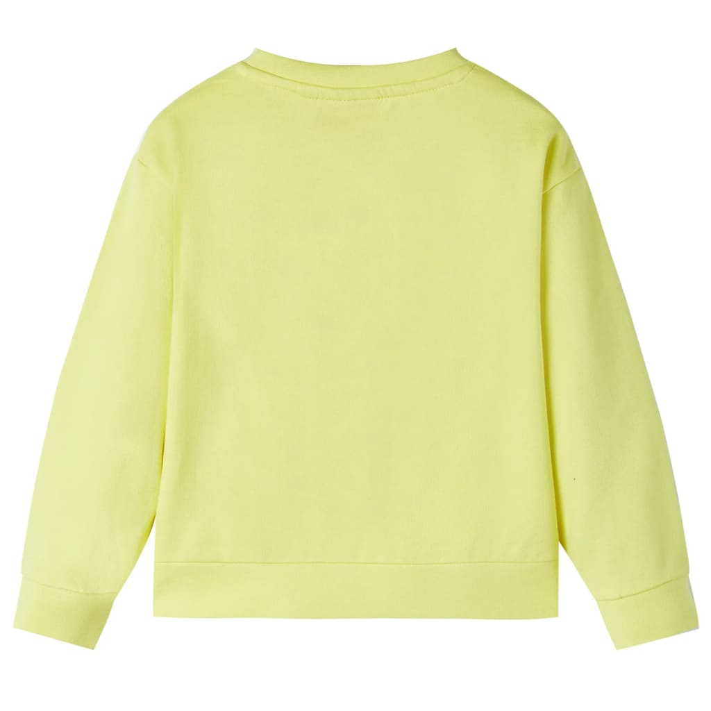 Sweatshirt pour enfants jaune 128