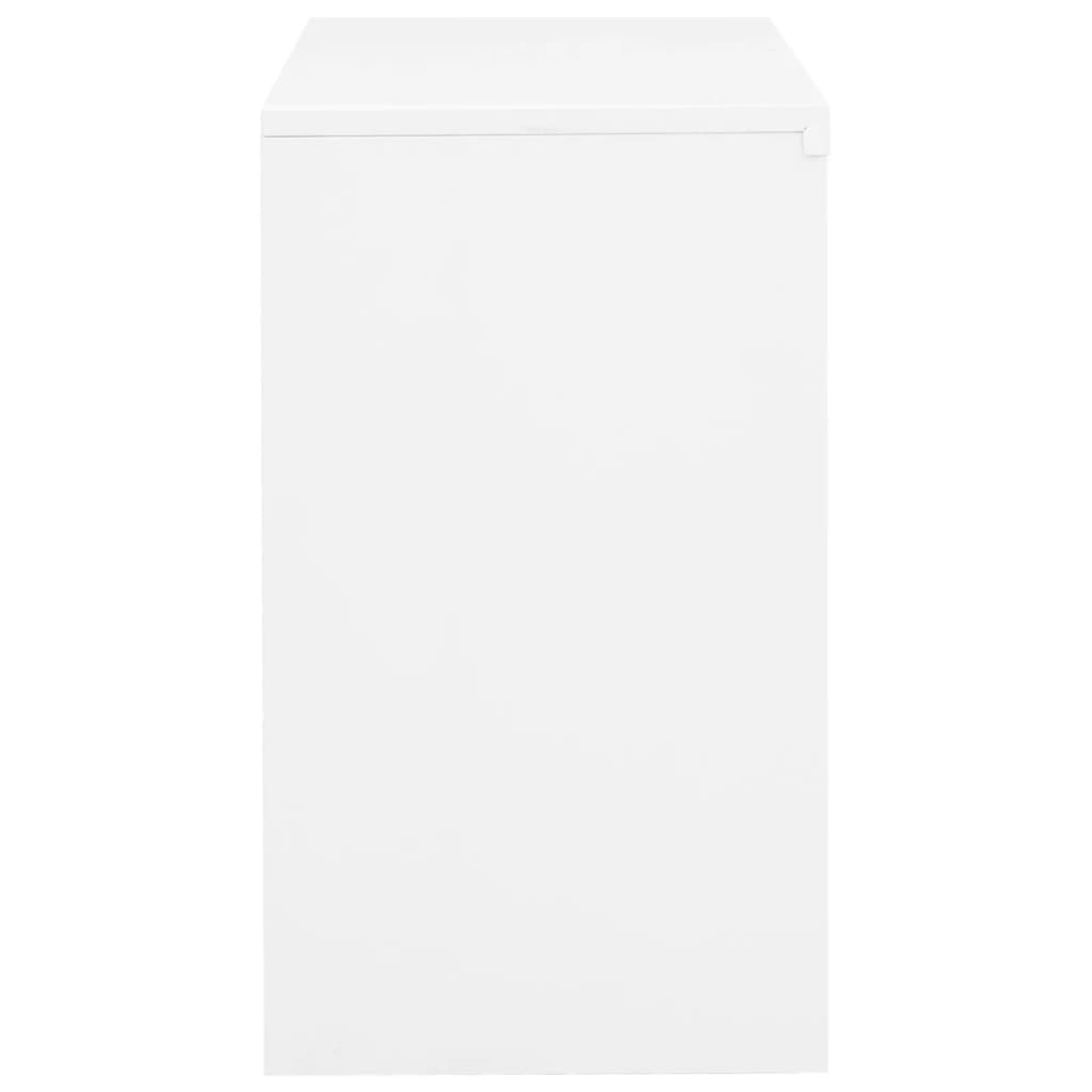 vidaXL Armoire de bureau Blanc 90x40x70 cm Acier