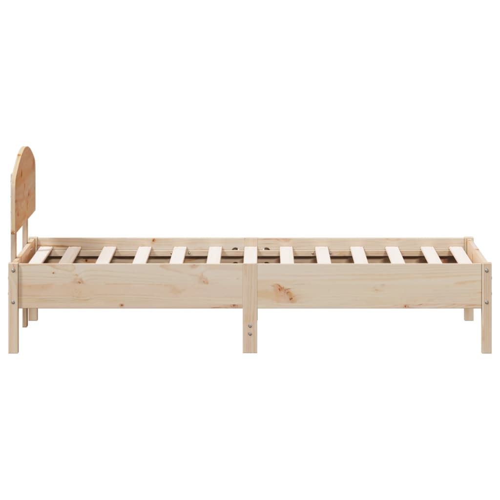 vidaXL Cadre de lit sans matelas 75x190 cm bois de pin massif