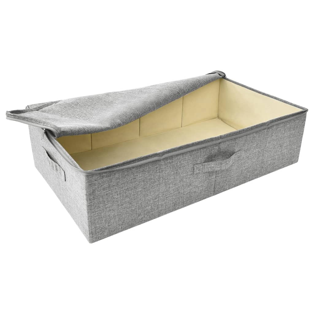 vidaXL Boîte de rangement Tissu 70x40x18 cm Gris