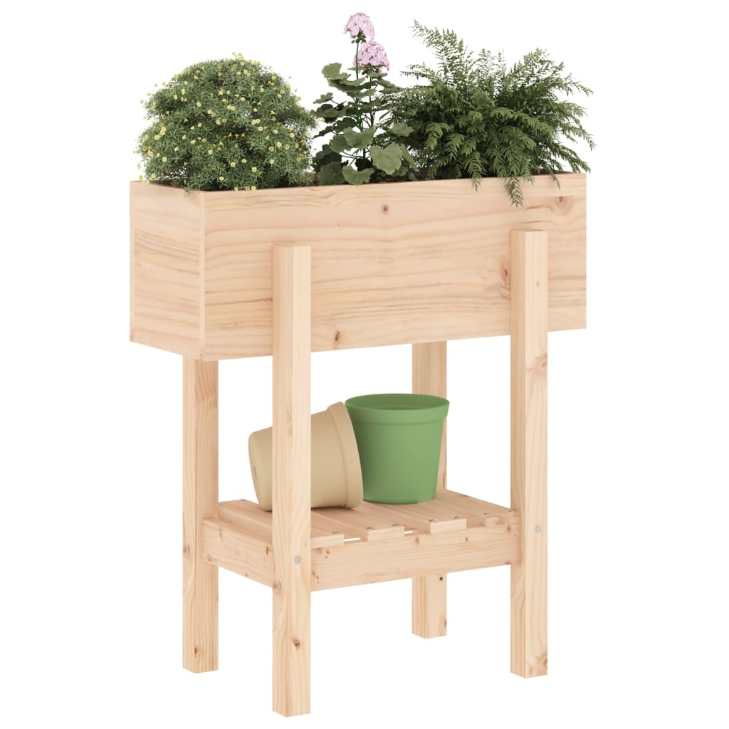 vidaXL Jardinière 62x30x69 cm bois massif de pin