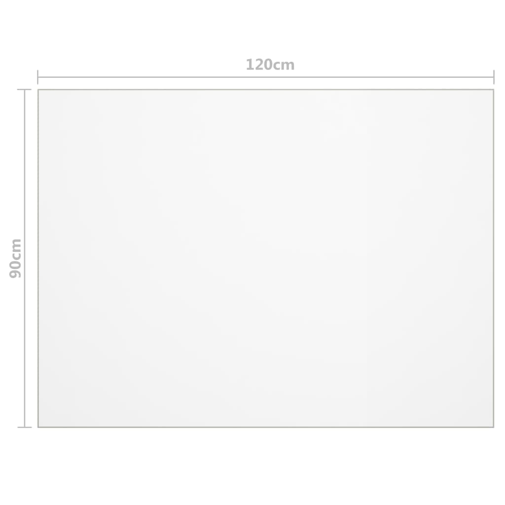 vidaXL Protecteur de table mat 120x90 cm 2 mm PVC