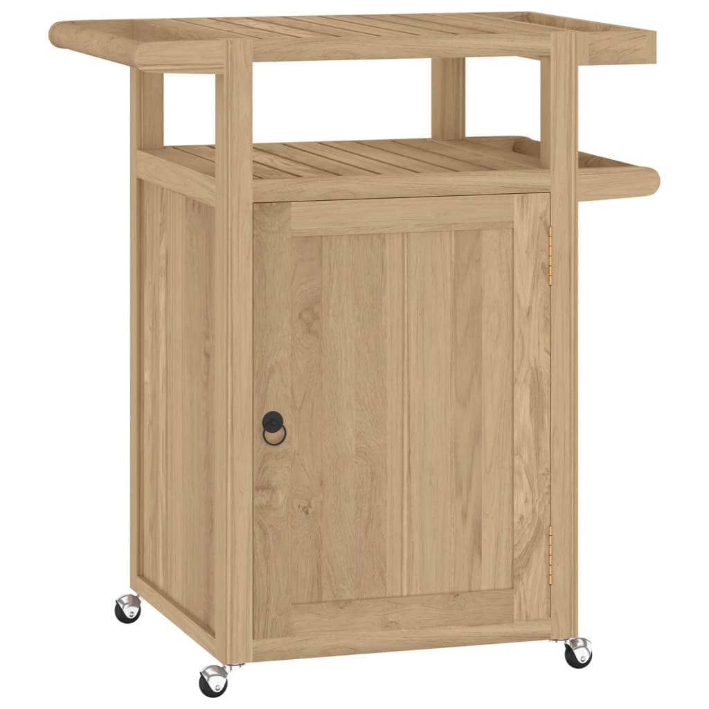 vidaXL Chariot de bar 70x50x90 cm bois de teck massif