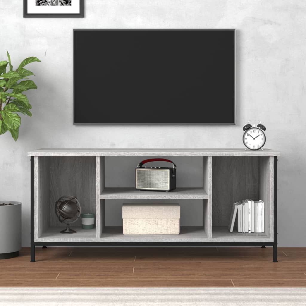 vidaXL Meuble TV sonoma gris 102x35x45 cm bois d'ingénierie