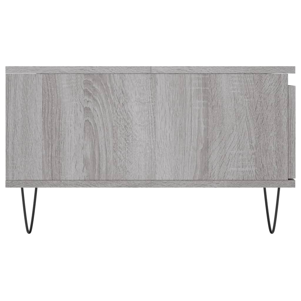 vidaXL Table basse sonoma gris 90x60x35 cm bois d'ingénierie