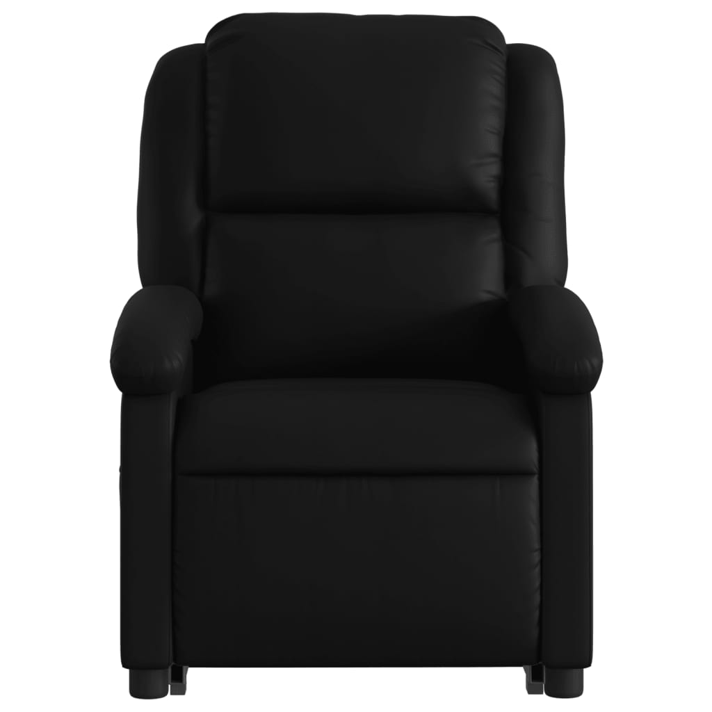 vidaXL Fauteuil inclinable Noir Similicuir