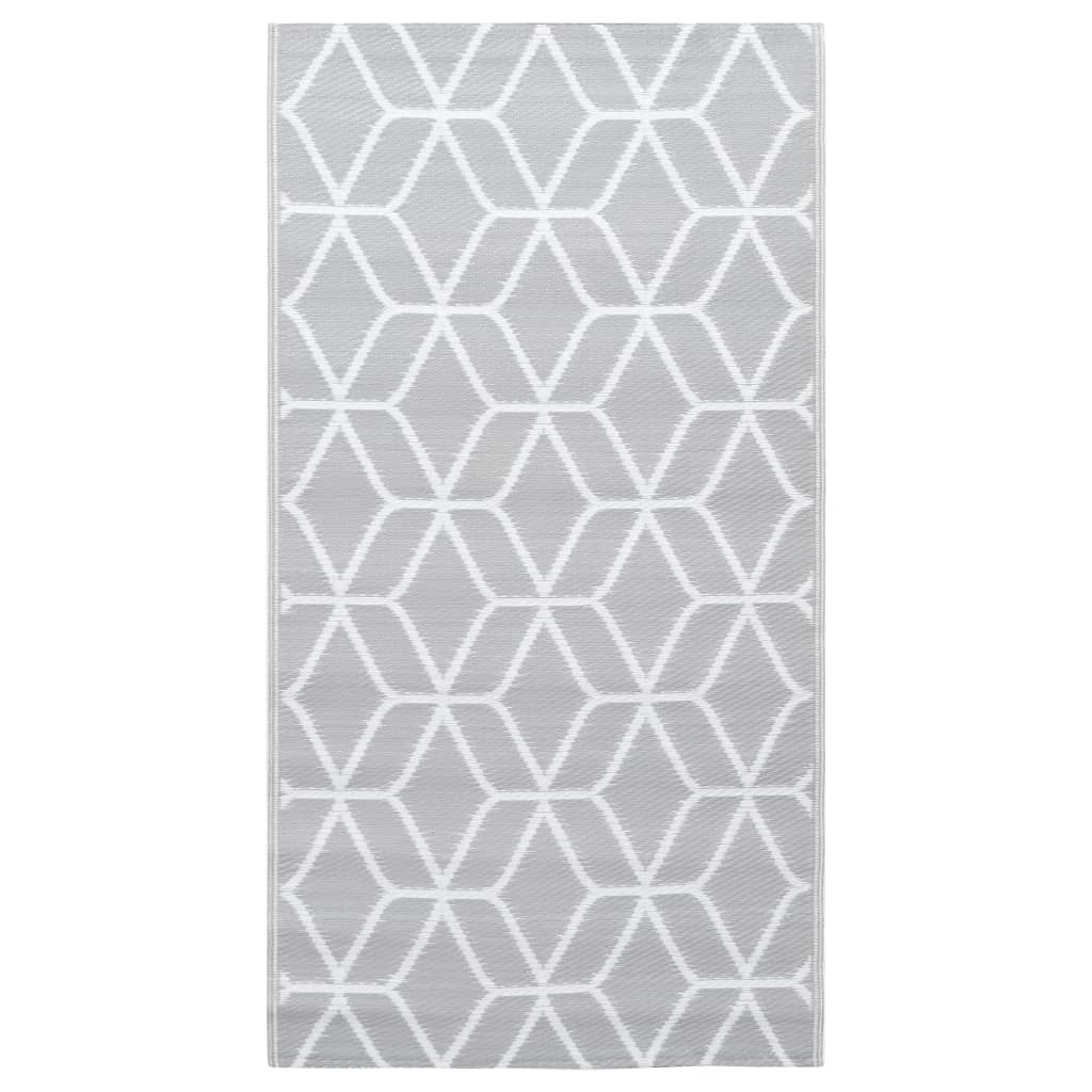 vidaXL Tapis d'extérieur Gris 120x180 cm PP