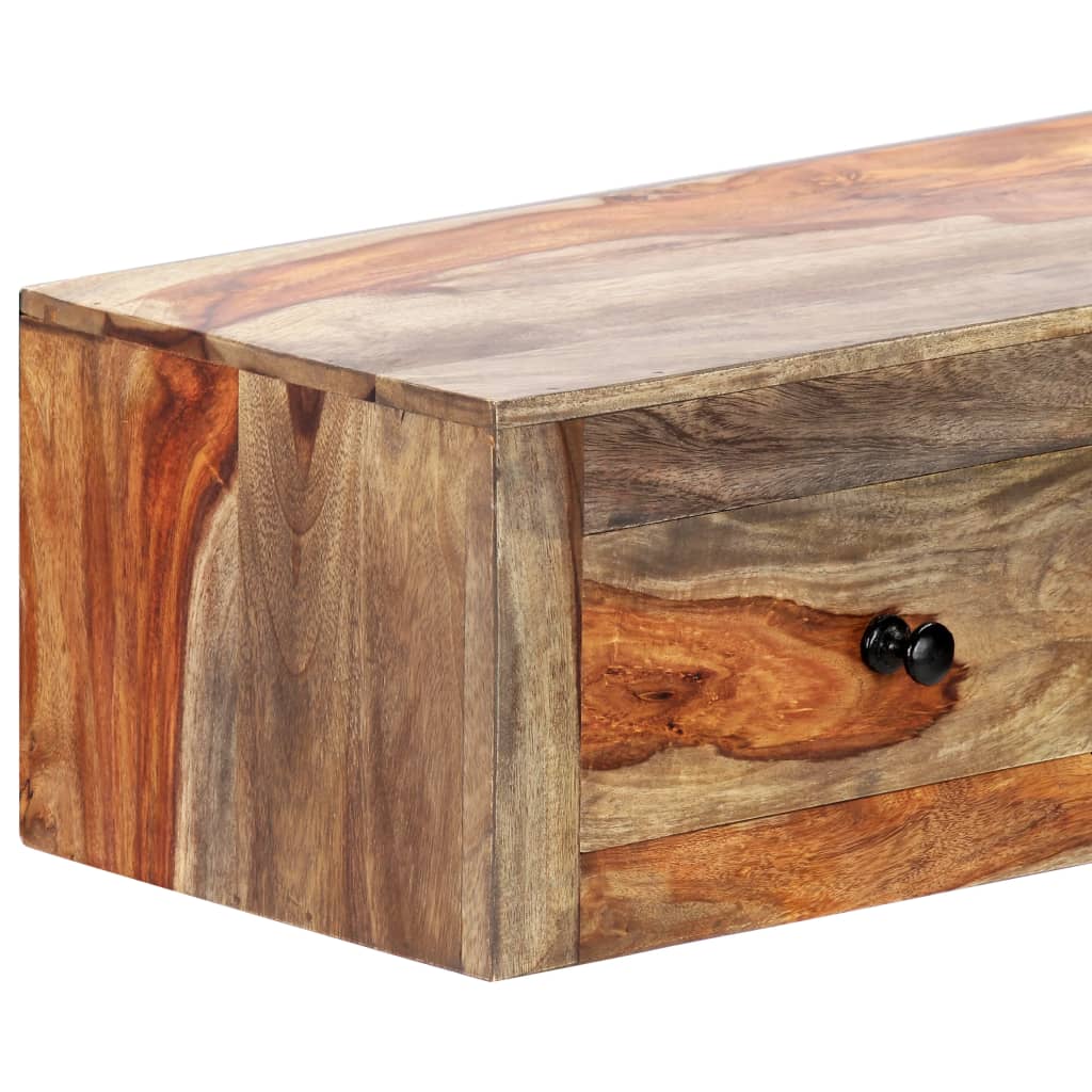 vidaXL Table console murale 100x25x20 cm Bois massif