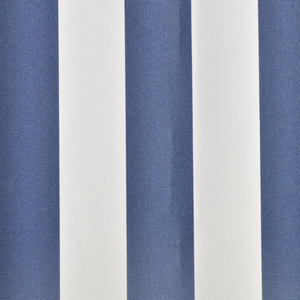 vidaXL Toit d'auvent toile bleu et blanc 3 x 2,5 m (cadre non inclus)