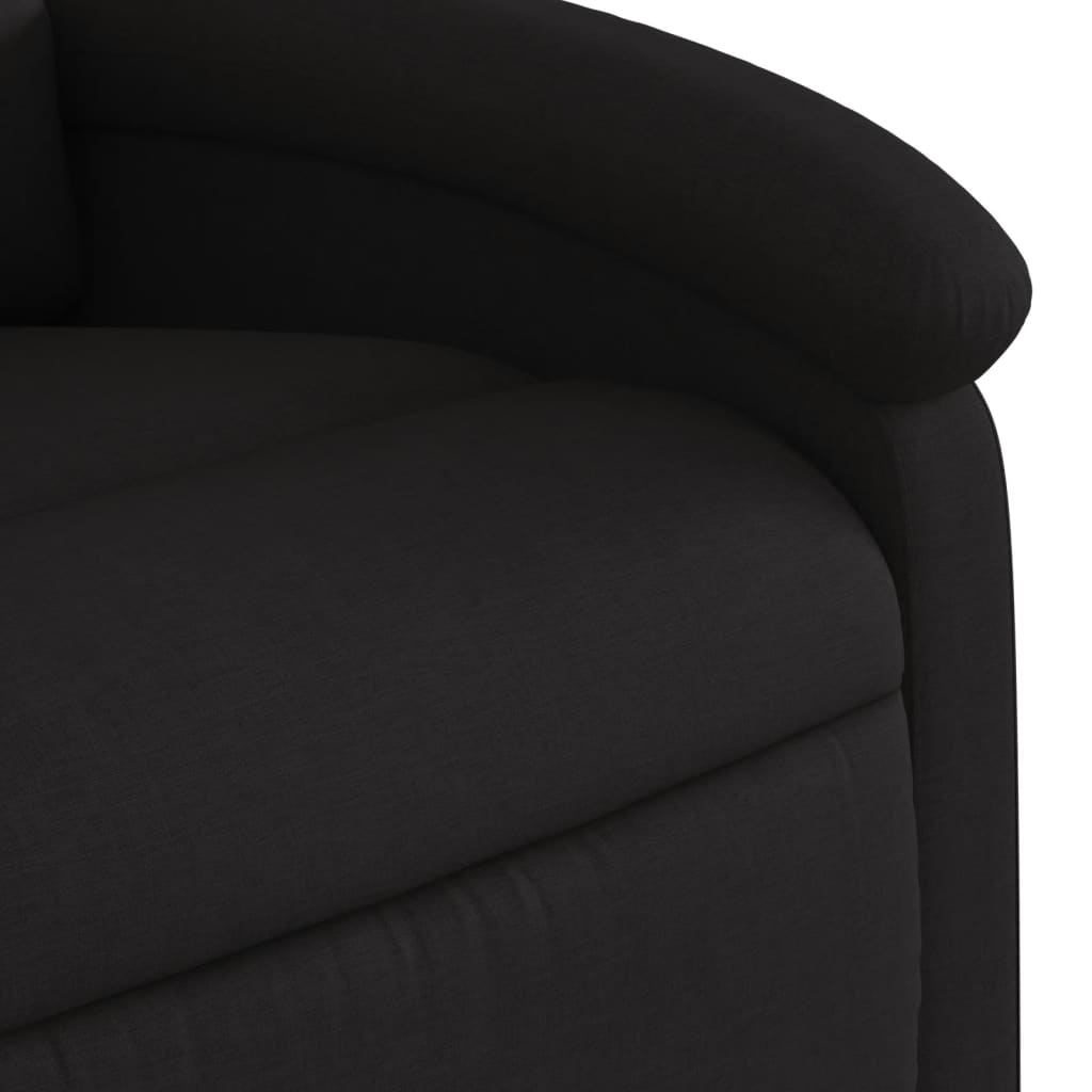 vidaXL Fauteuil inclinable électrique Noir Tissu