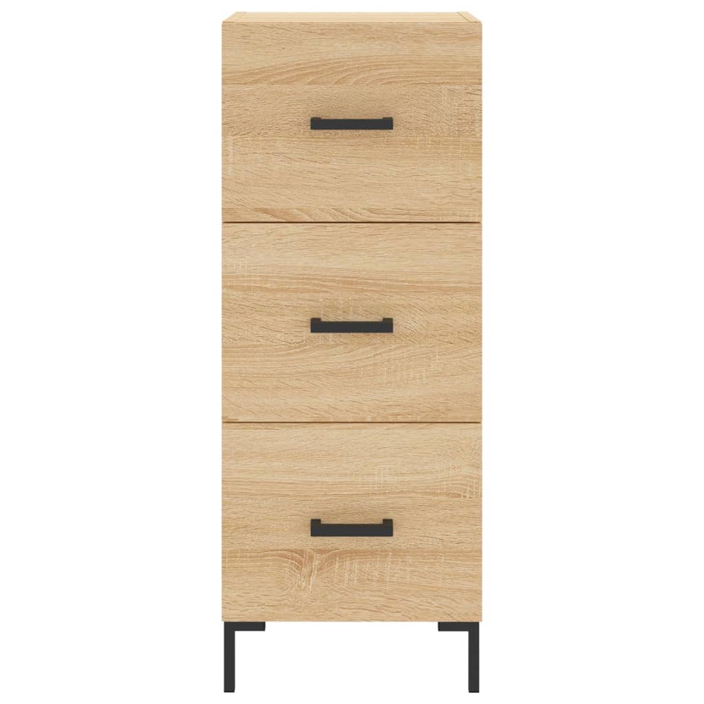 vidaXL Buffet haut Chêne sonoma 34,5x34x180 cm Bois d'ingénierie