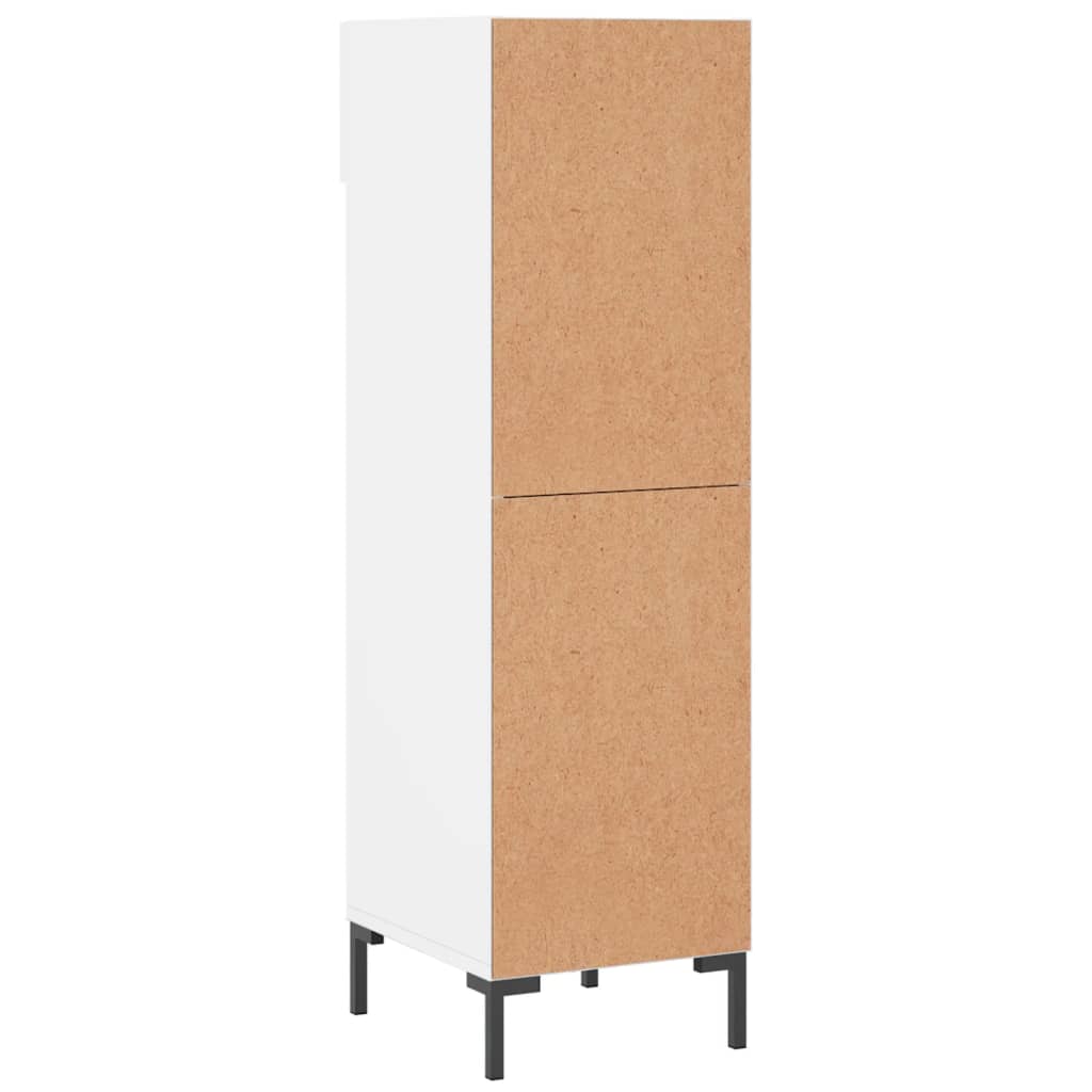 vidaXL Armoire à chaussures blanc 30x35x105 cm bois d'ingénierie