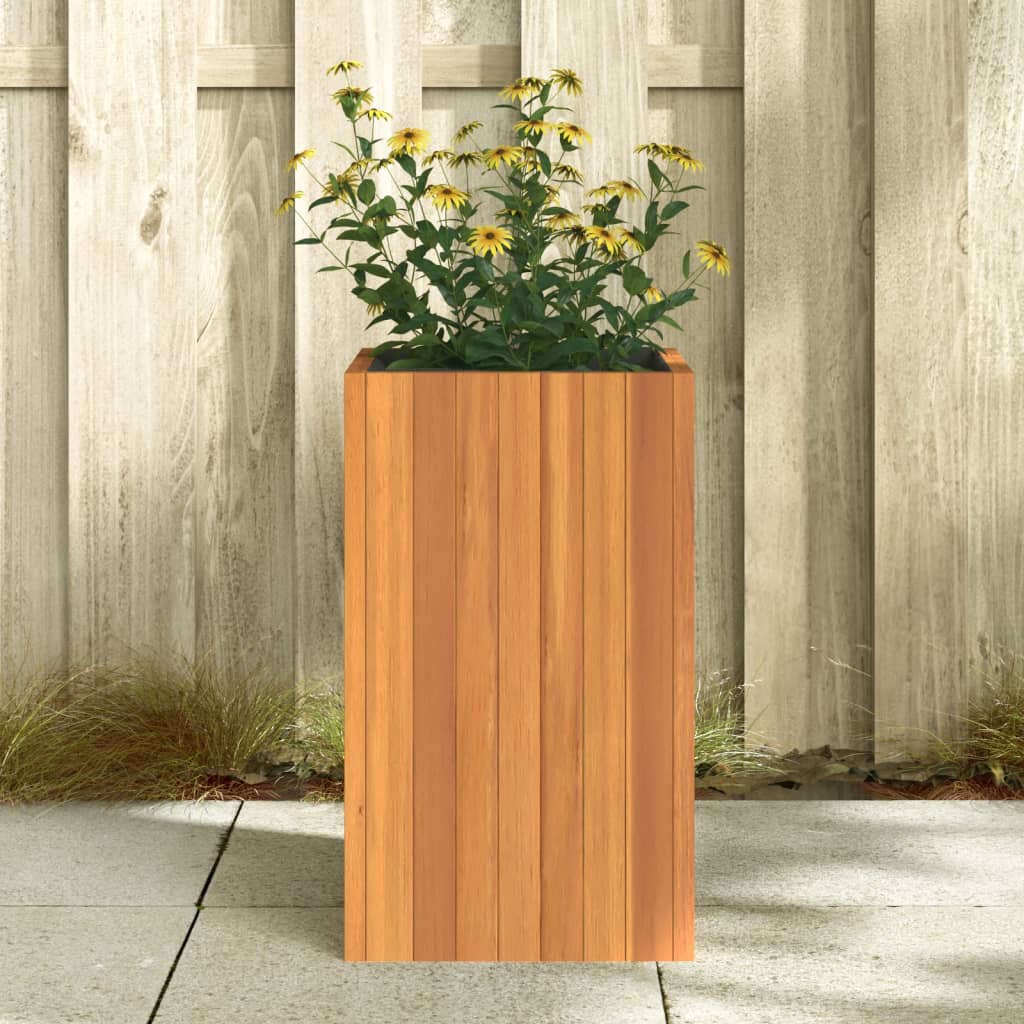 vidaXL Jardinière 35x35x60 cm bois massif d'acacia