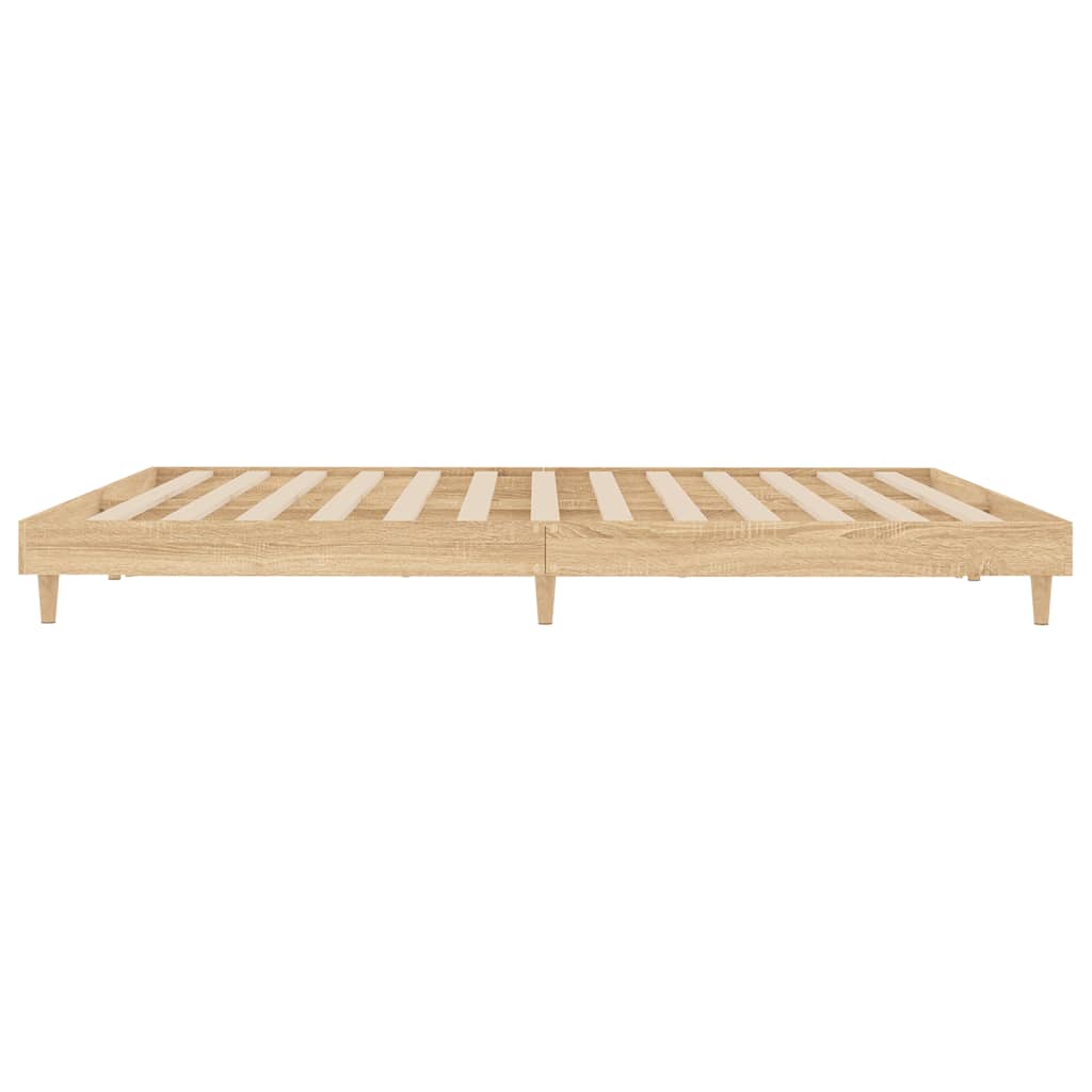 vidaXL Cadre de lit sans matelas chêne sonoma 140x200 cm