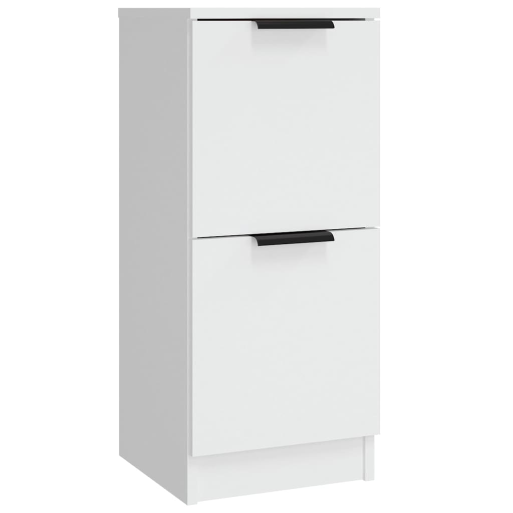 vidaXL Buffets 3 pcs Blanc Bois d'ingénierie