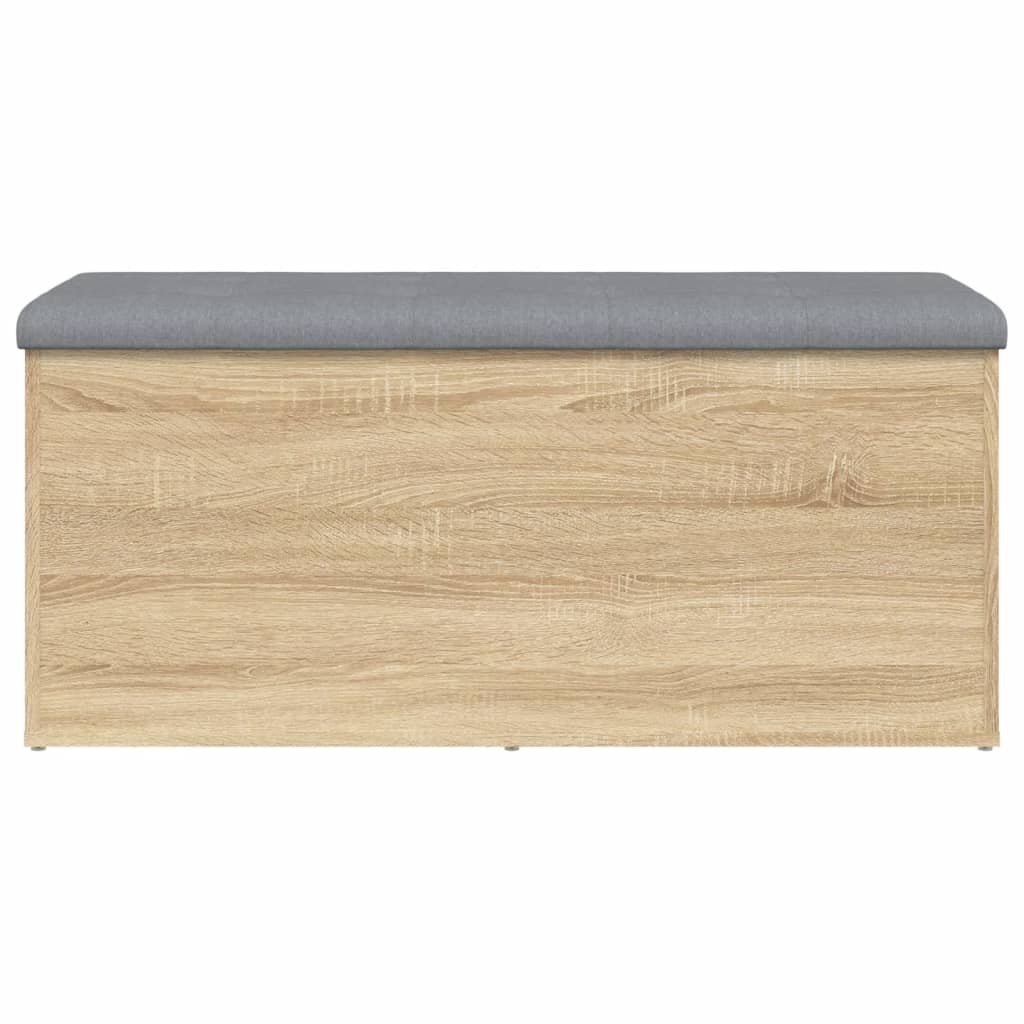 vidaXL Banc de rangement chêne sonoma 102x42x45 cm bois d'ingénierie