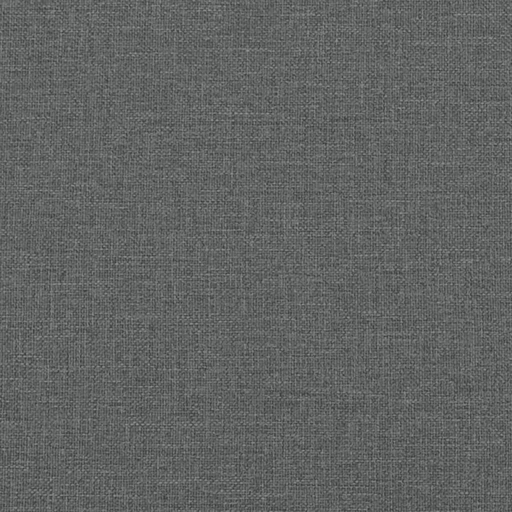vidaXL Lit de jour avec matelas gris foncé 100x200 cm tissu