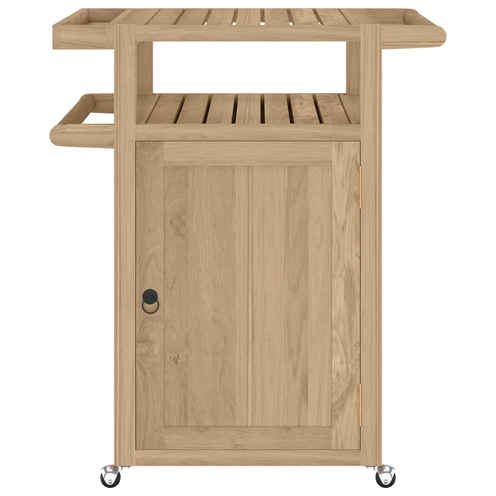 vidaXL Chariot de bar 70x50x90 cm bois de teck massif