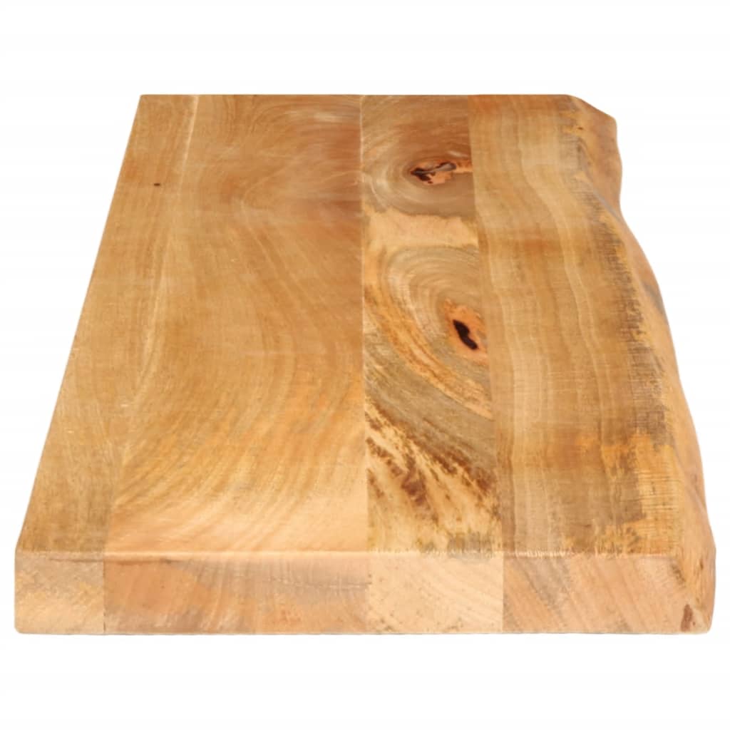 vidaXL Dessus de table à bord vivant 120x20x2,5cm bois massif manguier