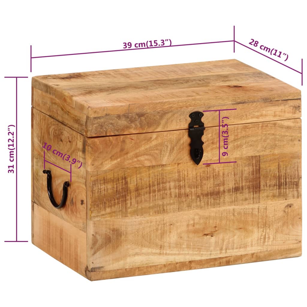 khevga Boîte de rangement avec couvercle en bois décorative pour  médicaments (23 x 13 x 13 cm) : : Cuisine et Maison