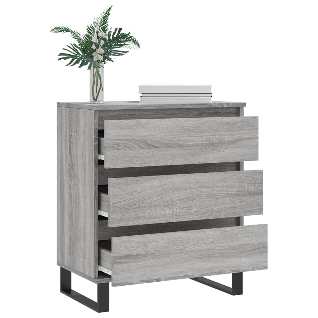 vidaXL Buffet Sonoma gris 60x35x70 cm Bois d'ingénierie