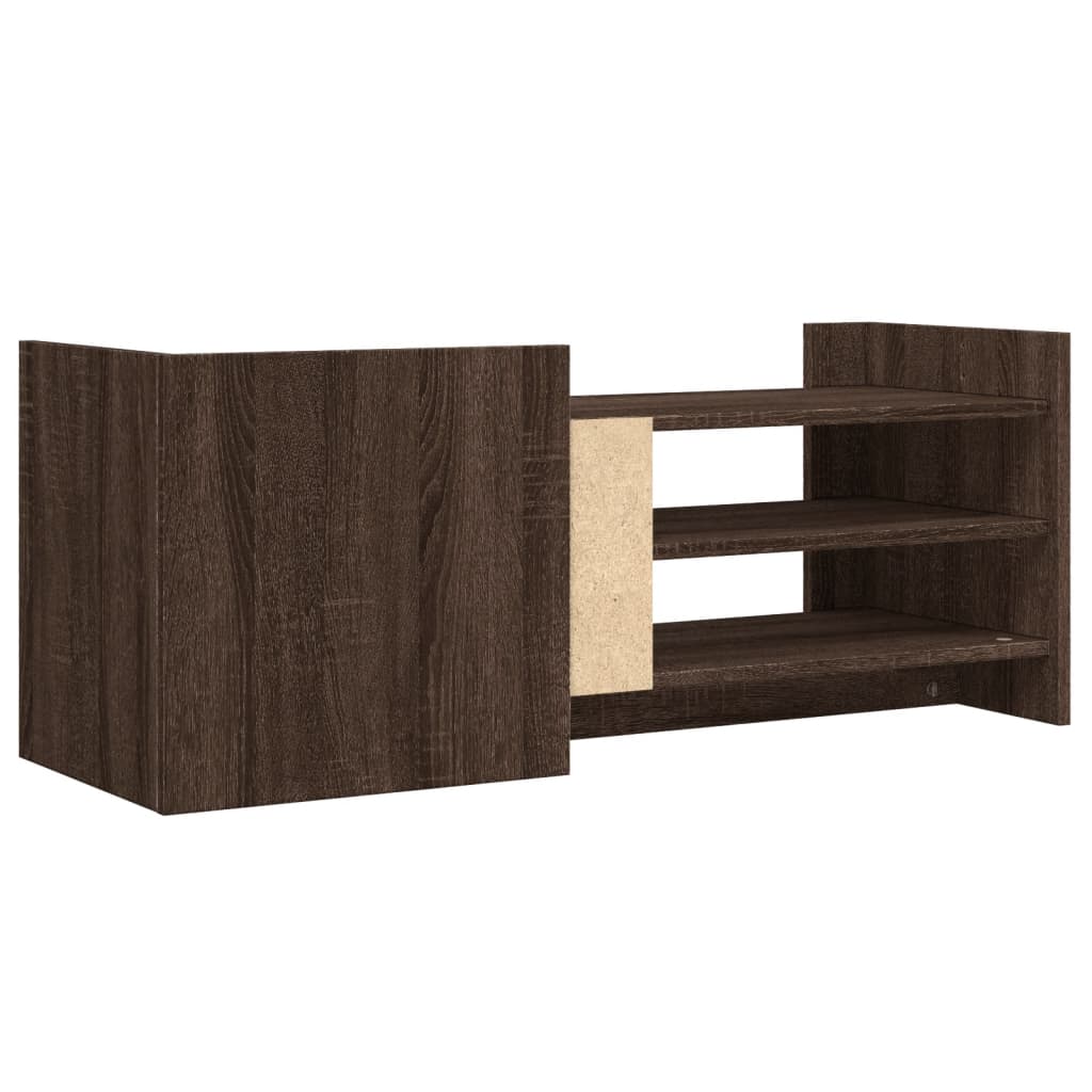 vidaXL Meuble TV Chêne marron 100x35x40 cm Bois d'ingénierie