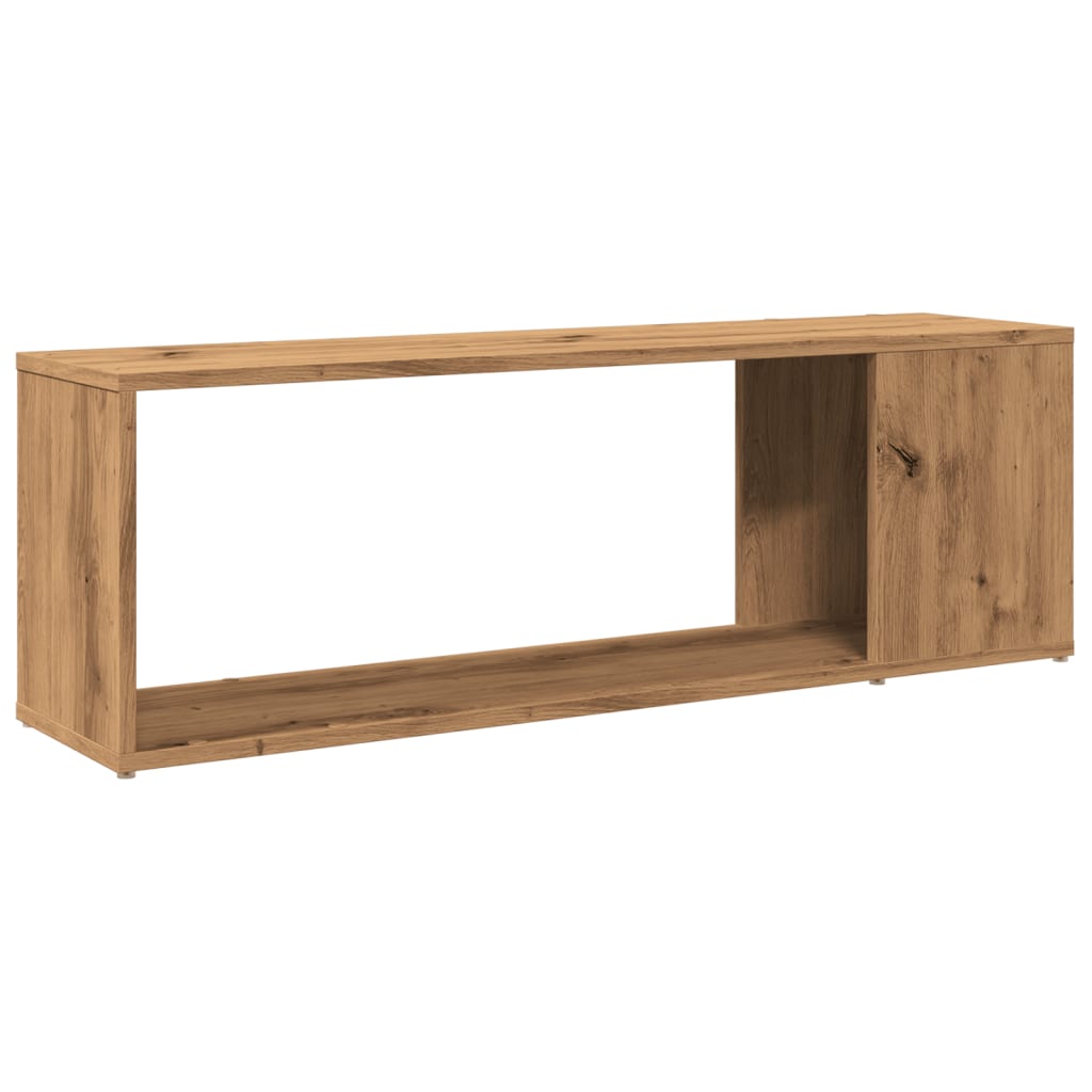 vidaXL Meuble TV chêne artisanal 100x24x32 cm bois d'ingénierie