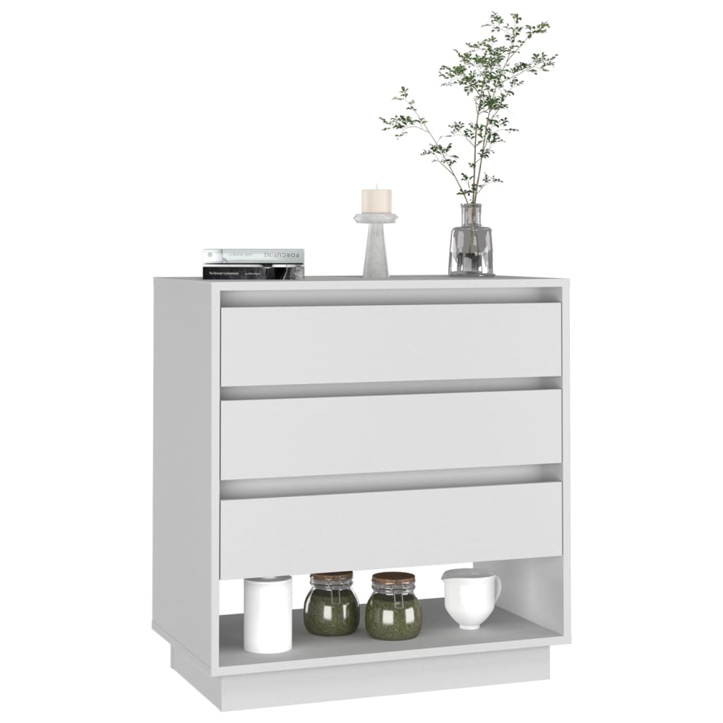 vidaXL Buffet Blanc 70x41x75 cm Bois d'ingénierie