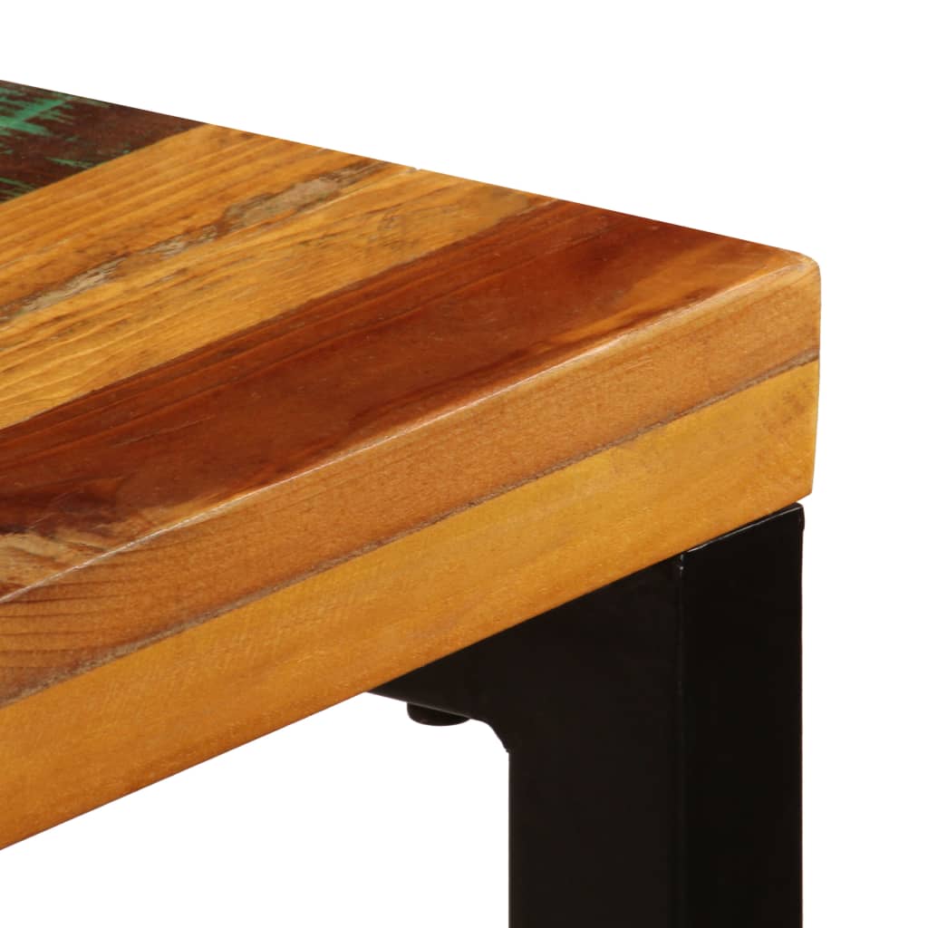 vidaXL Table à manger 115x55x76cm Bois de récupération massif et acier