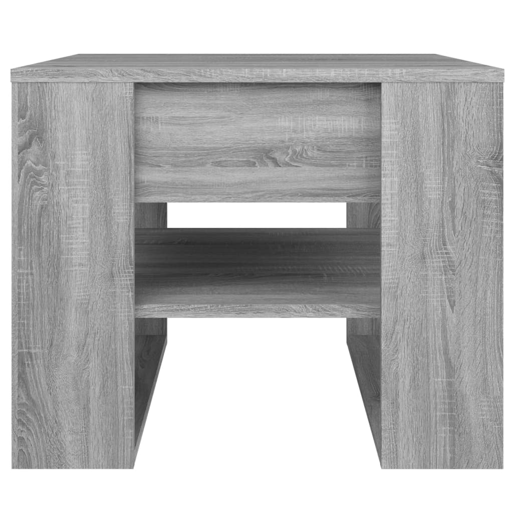 vidaXL Table basse sonoma gris 55,5x55x45 cm bois d'ingénierie