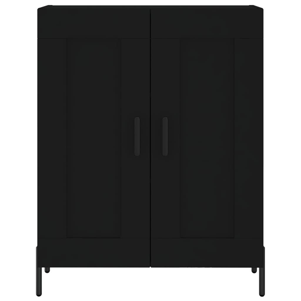 vidaXL Buffet noir 69,5x34x90 cm bois d'ingénierie