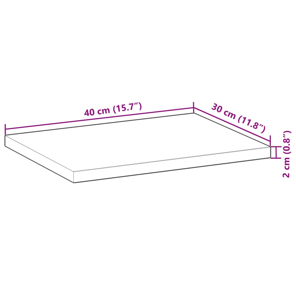 vidaXL Étagères flottantes 3 pcs 40x30x2 cm acacia massif à l'huile