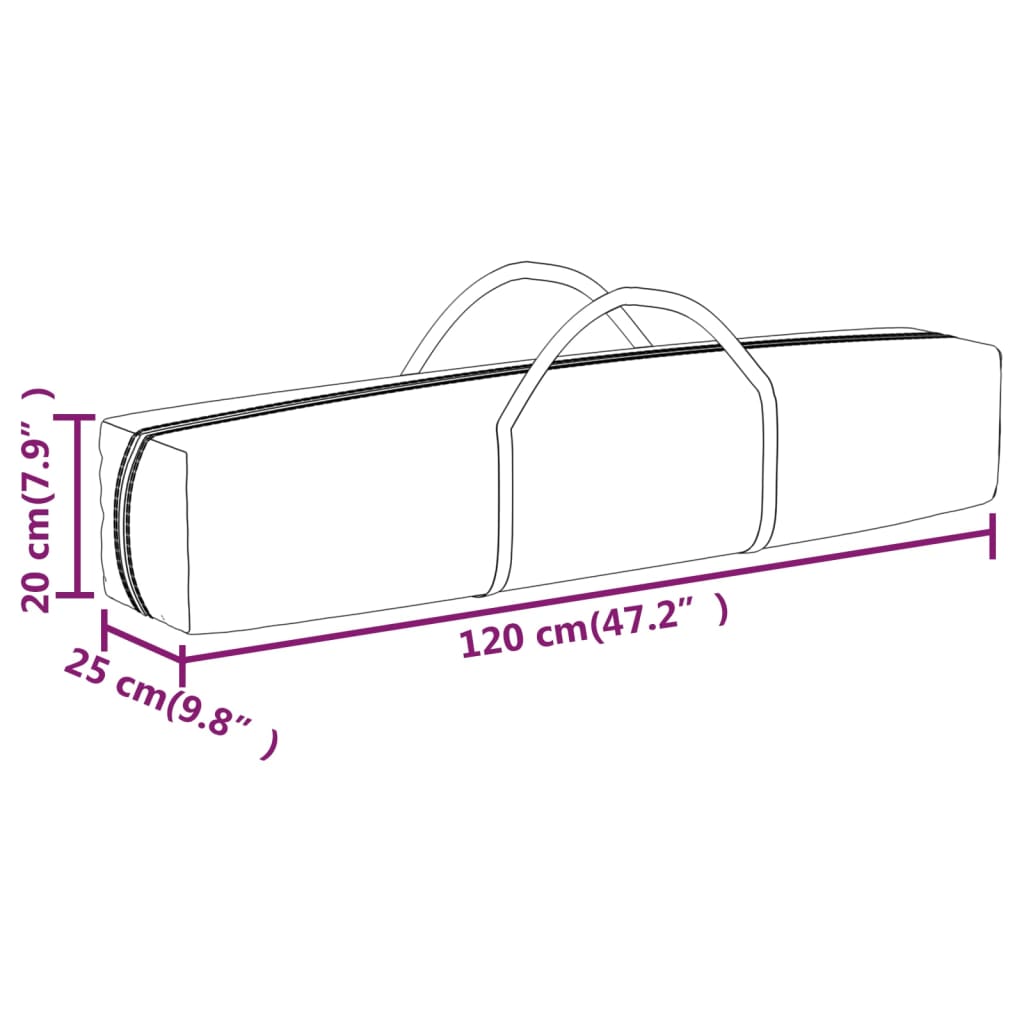 vidaXL Tente de réception pliable Anthracite 2x2 m