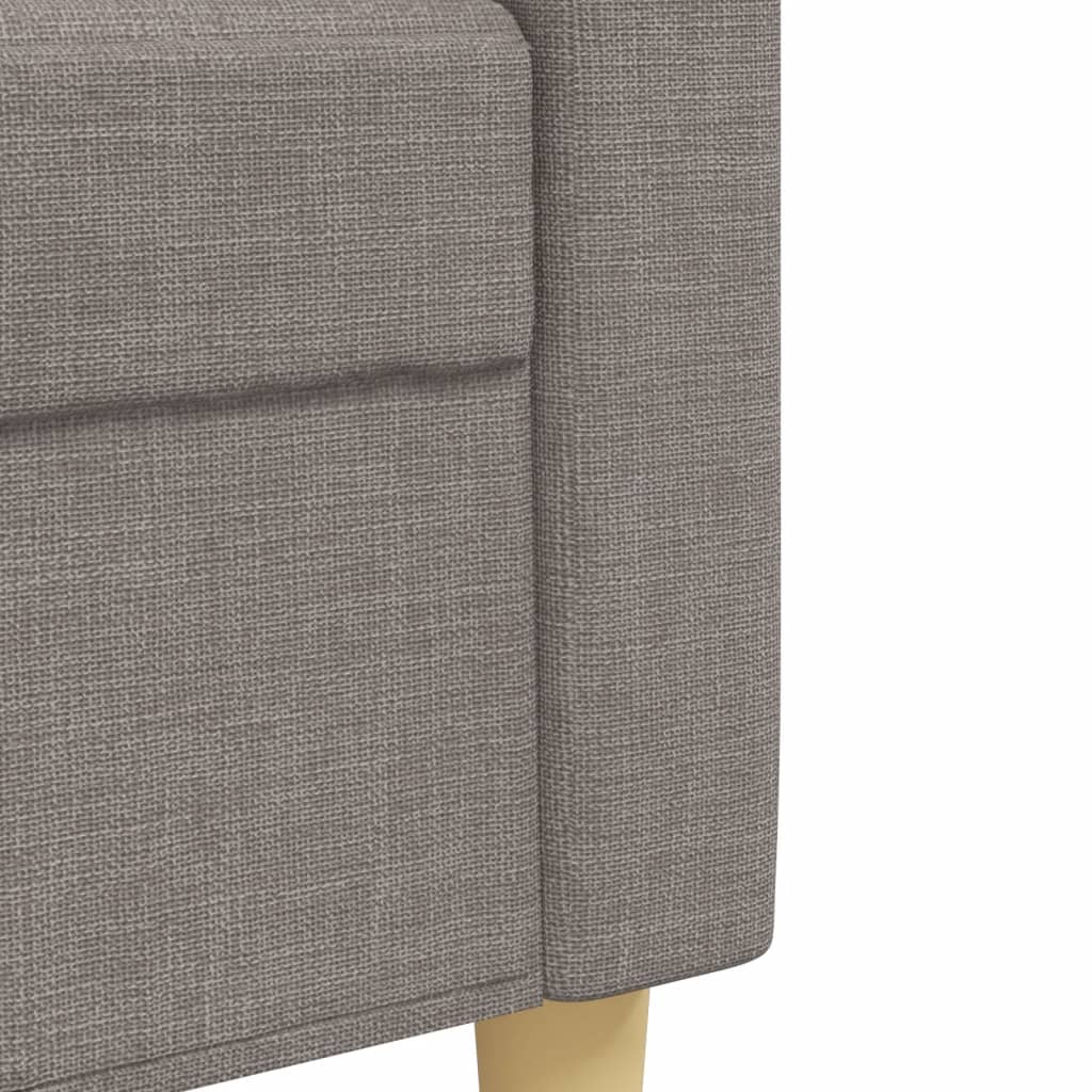 vidaXL Ensemble de canapés 3 pcs taupe tissu