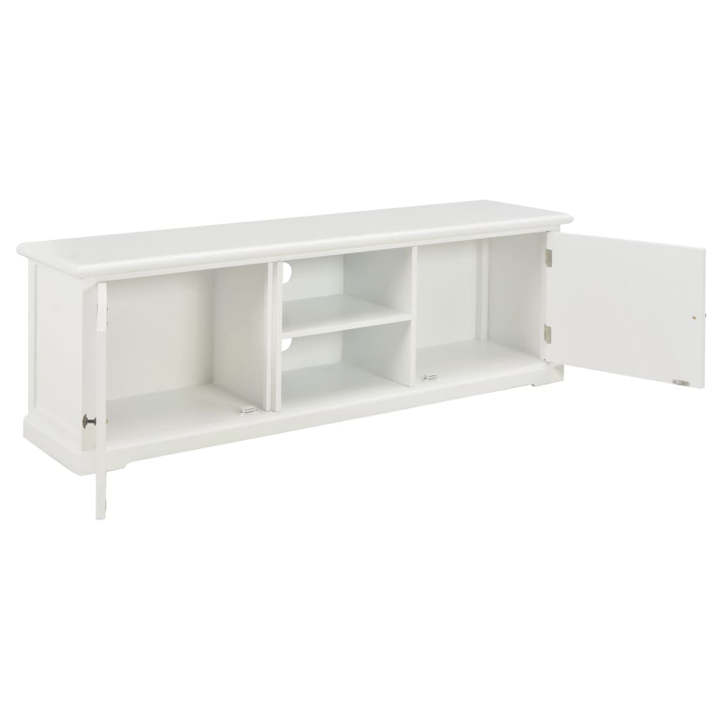 vidaXL Meuble TV Blanc 120x30x40 cm Bois