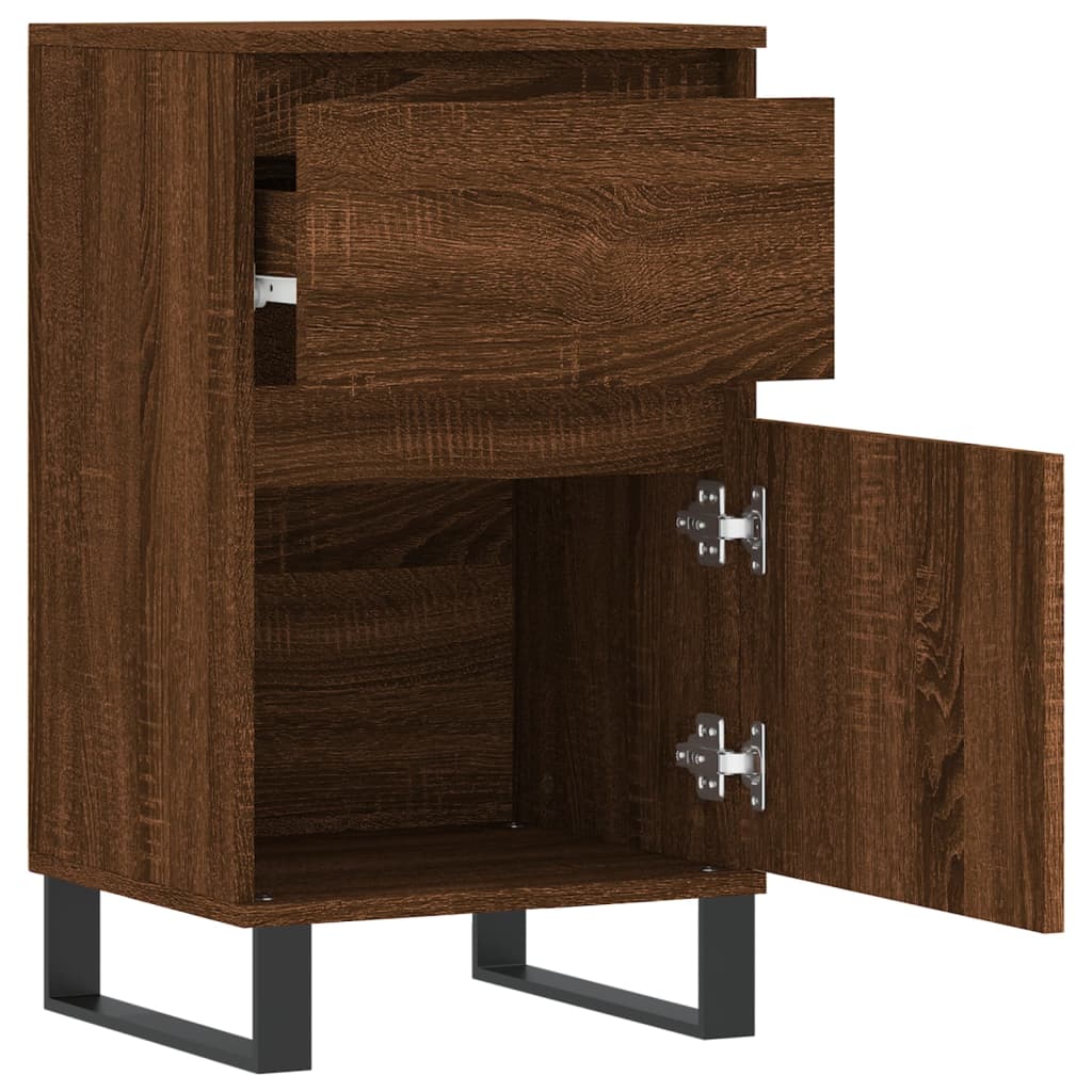 vidaXL Buffet chêne marron 40x35x70 cm bois d'ingénierie