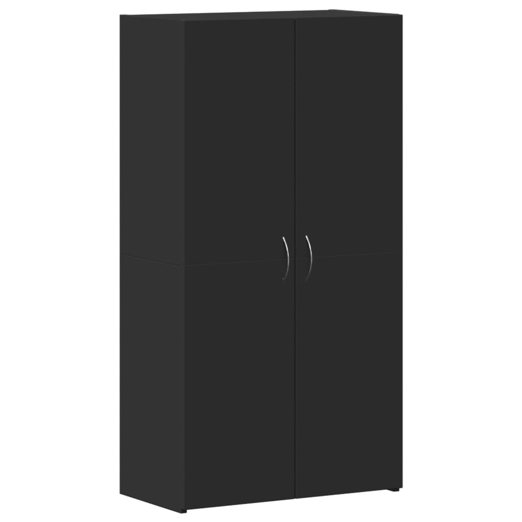 vidaXL Armoire de classement noir 60x32x115 cm bois d'ingénierie