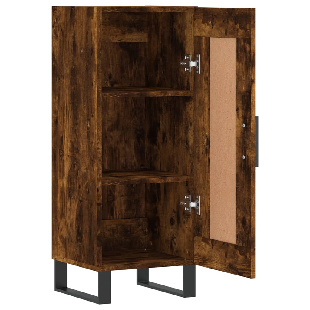 vidaXL Buffet Chêne fumé 34,5x34x90 cm Bois d'ingénierie