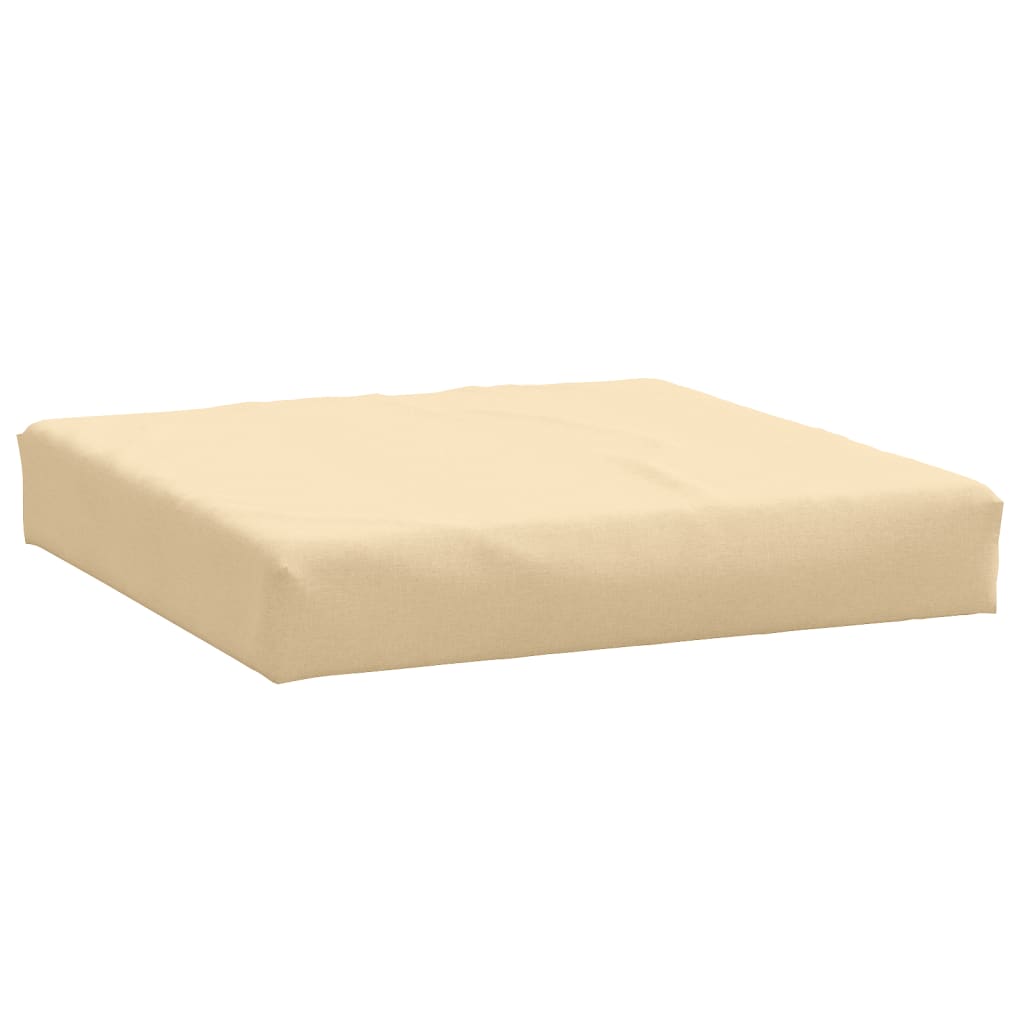 vidaXL Coussins de palette lot de 2 beige mélangé tissu