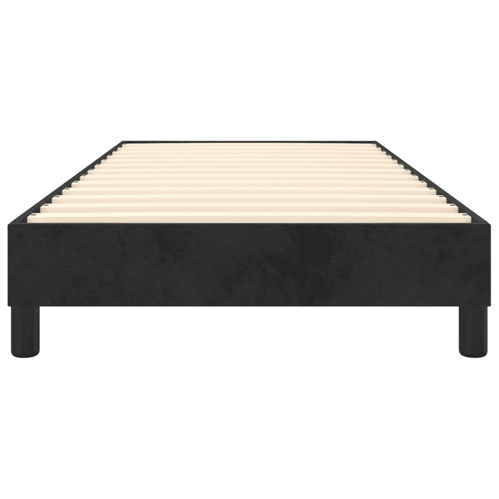 vidaXL Cadre de lit sans matelas noir 100x200 cm velours