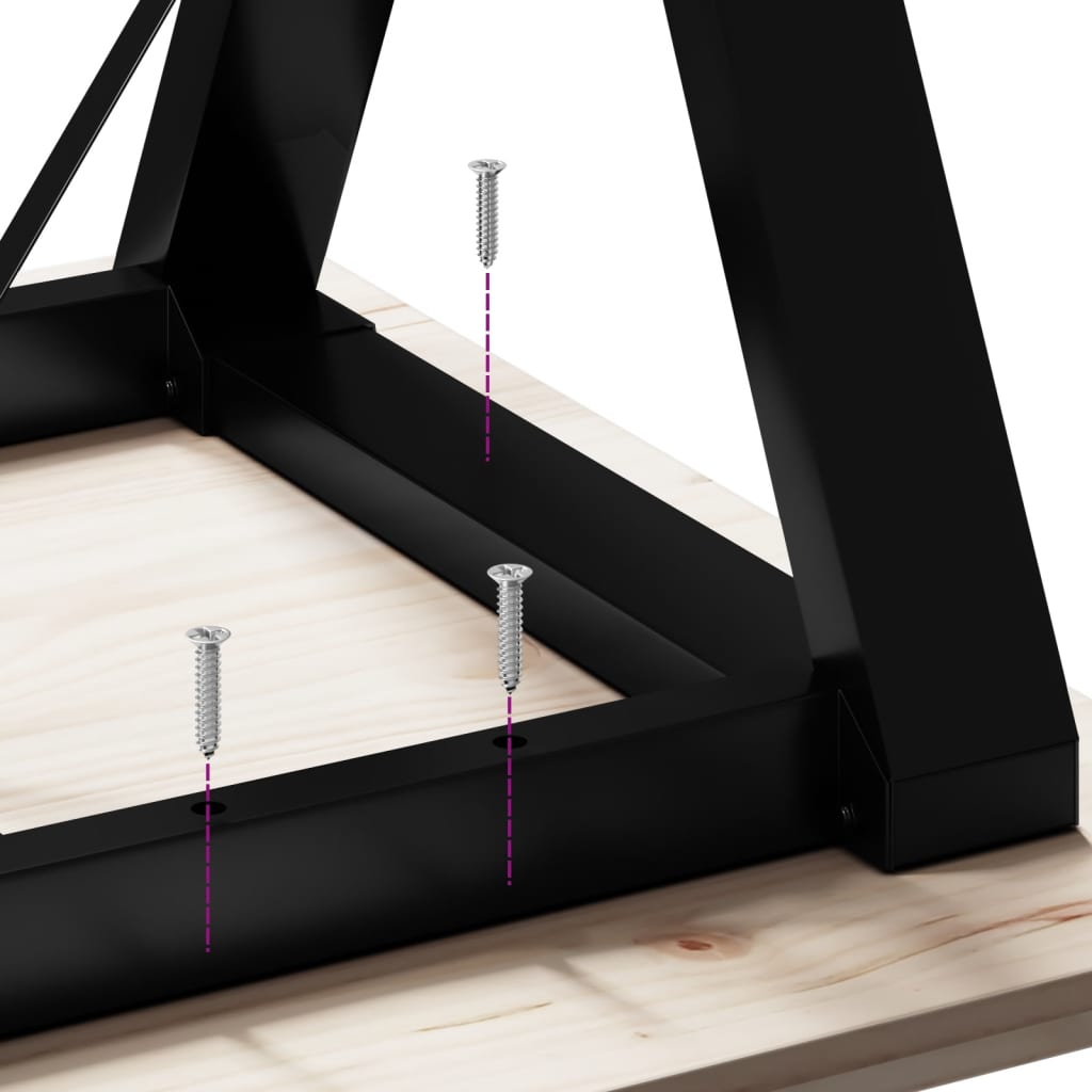 vidaXL Pieds de table à manger cadre en Y 80x40x73 cm fonte