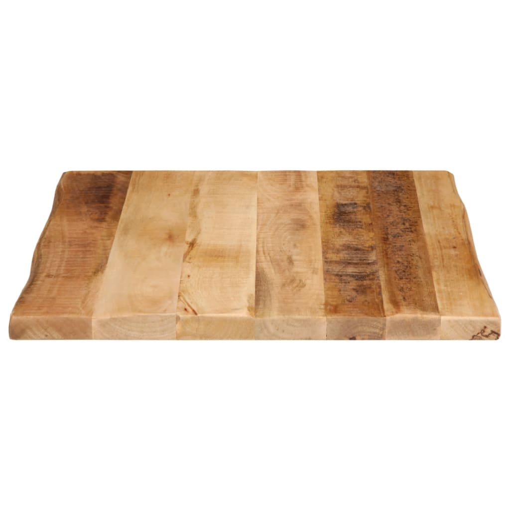 vidaXL Dessus de table bord vivant 40x40x2,5 cm bois de manguier brut