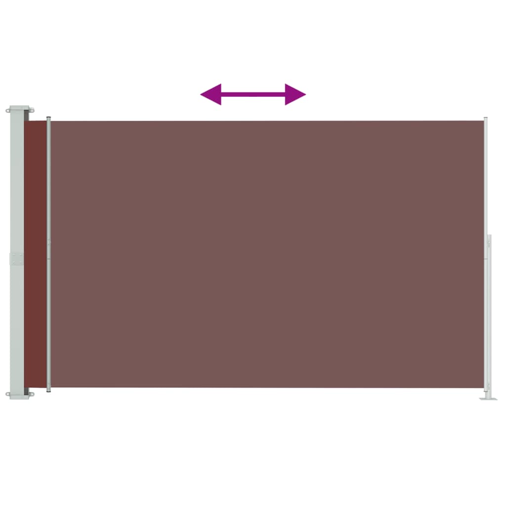 vidaXL Auvent latéral rétractable de patio 200x300 cm Marron